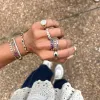 Sapphire Rainbow Ombré Ring sold by LINDSEY LEIGH JEWELRY