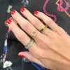 Sapphire Ombre Dome Band sold by LINDSEY LEIGH JEWELRY