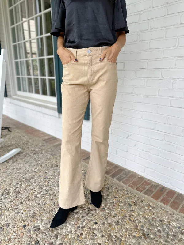 Ragan High Rise Slim Bootcut Corduroys (FINAL SALE) sold by Liz and Honey