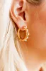 Gold Hoops with Pearls sold by Liz and Honey