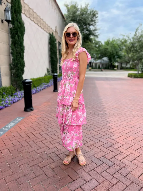 Haley Dress - Pink (FINAL SALE) sold by Liz and Honey