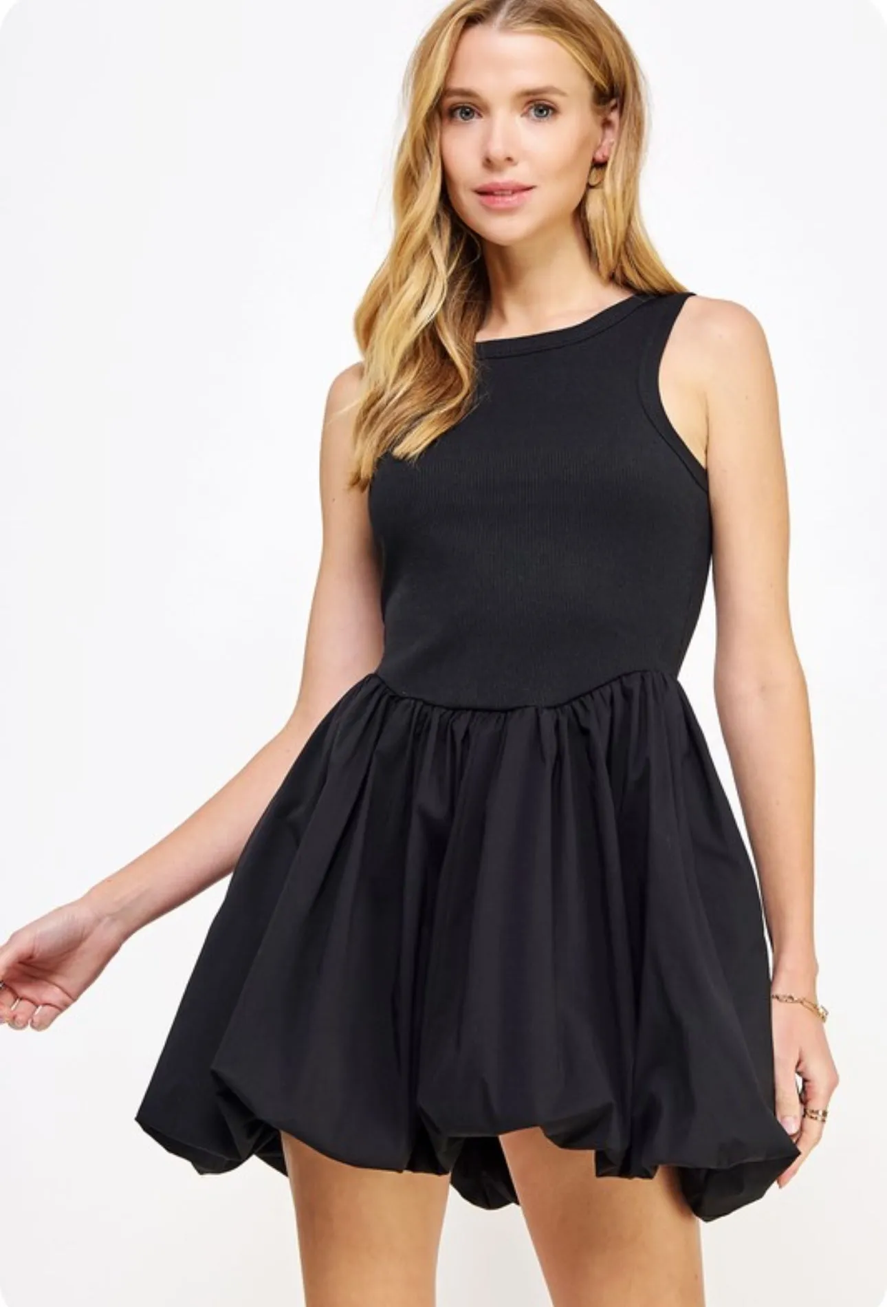 Bennett Dress in Black sold by Liz and Honey