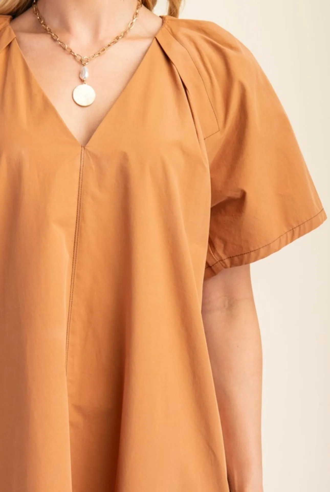 Luisa Dress in Camel sold by Liz and Honey product image thumbnail 4