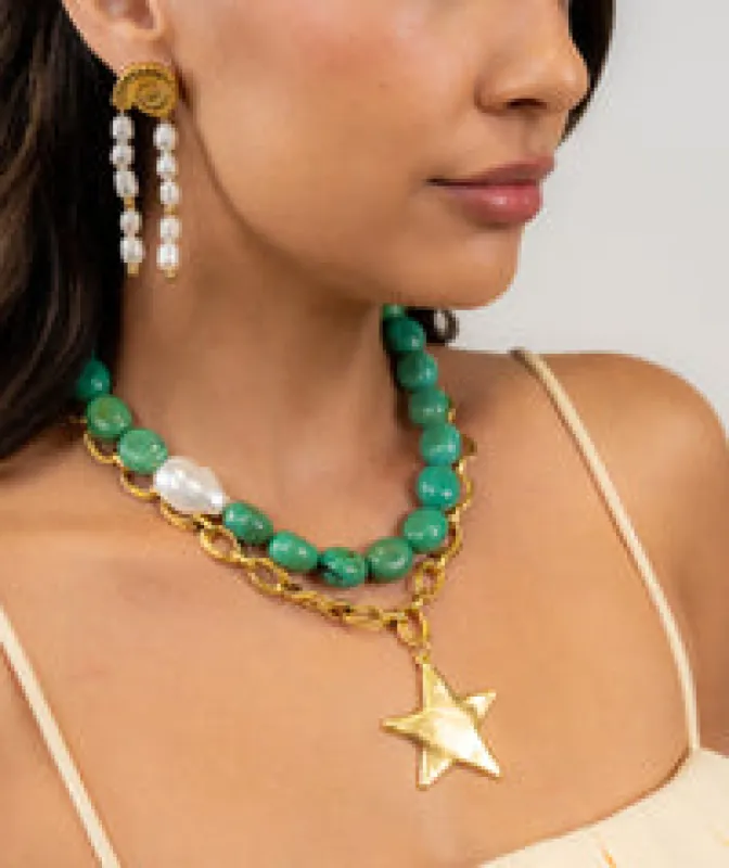 Star Shine Necklace 17" sold by Liz and Honey