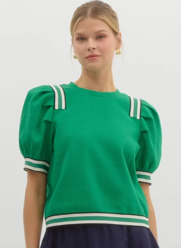Tennis Top Green (Ships Next Week) sold by Liz and Honey