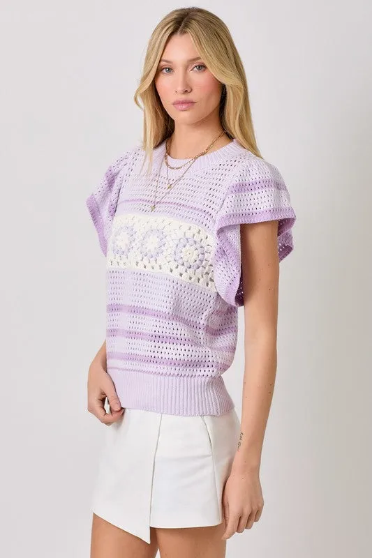 Cameron Crochet Top sold by Liz and Honey product image thumbnail 2