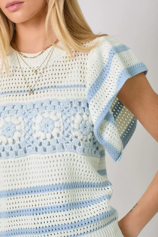 Cameron Crochet Top sold by Liz and Honey product image thumbnail 4