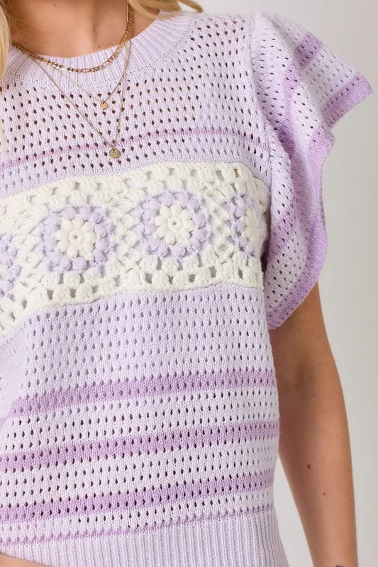 Cameron Crochet Top sold by Liz and Honey product image thumbnail 5
