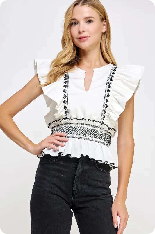 Blakely Top sold by Liz and Honey