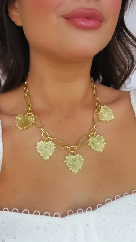 Lovers Charm Necklace (Ships 2 Weeks) made by Liz and Honey