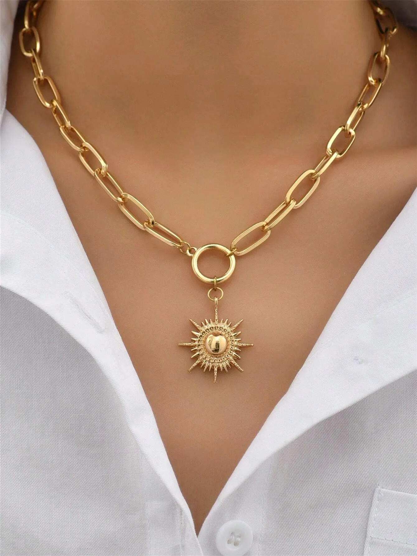 Sun Necklace (Ships in 2 Weeks) sold by Liz and Honey