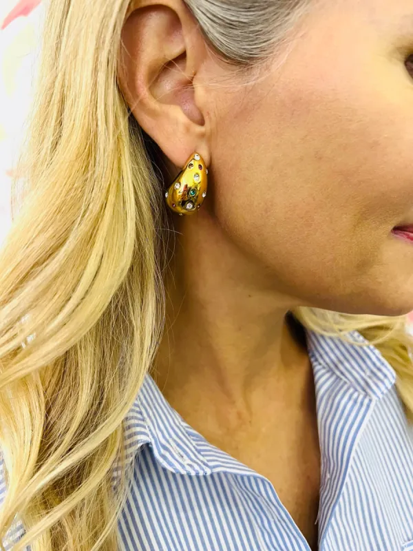 Lucy Earrings made by Liz and Honey