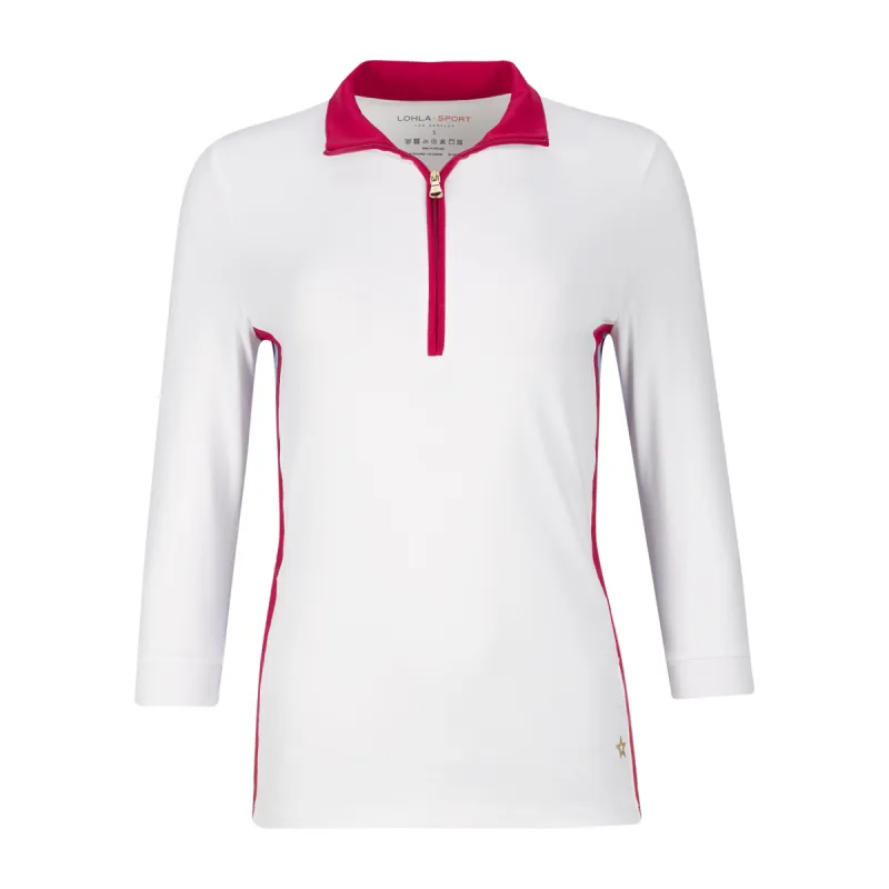 The Megan 3/4 Sleeve Top sold by LOHLA SPORT
