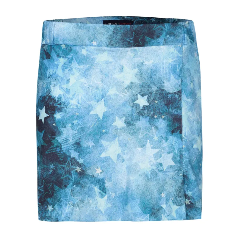 The Blueberry Stars Pull-On Skort sold by LOHLA SPORT