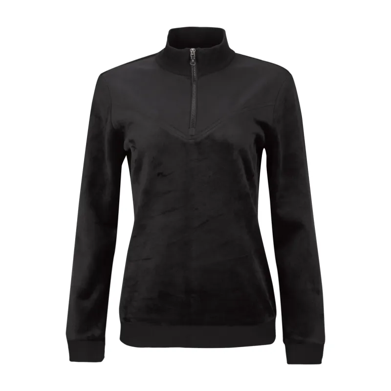 The Velour Long Sleeve Pullover sold by LOHLA SPORT