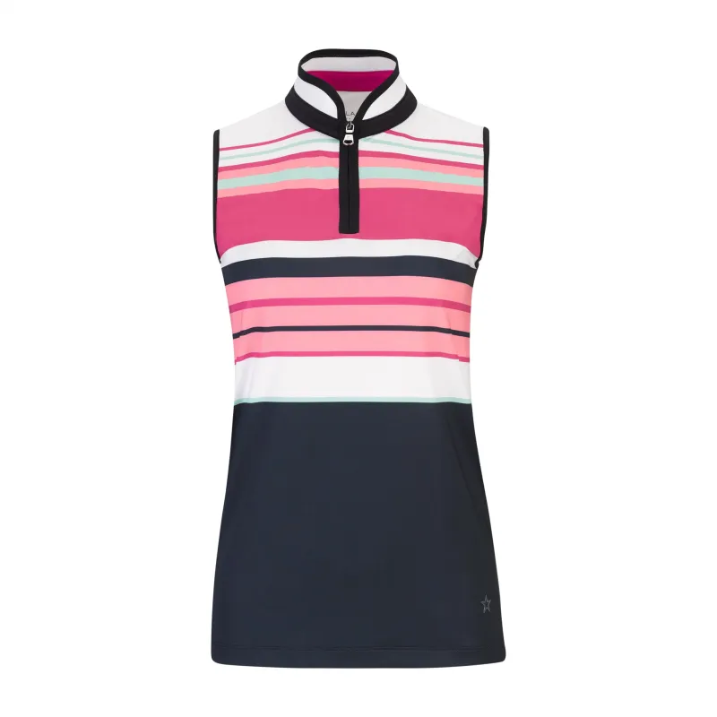 The Alicia Striped Sleeveless Top sold by LOHLA SPORT
