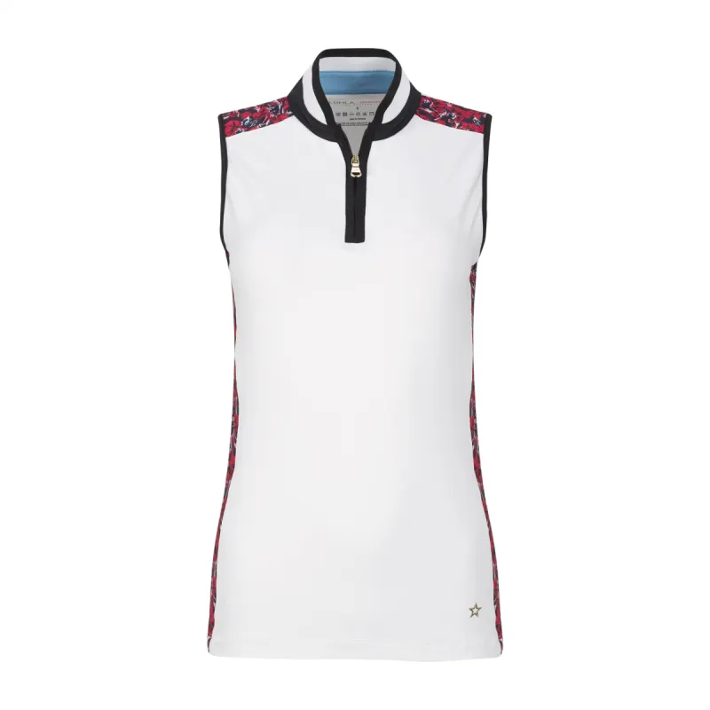 The Cindy Sleeveless with Print Top sold by LOHLA SPORT