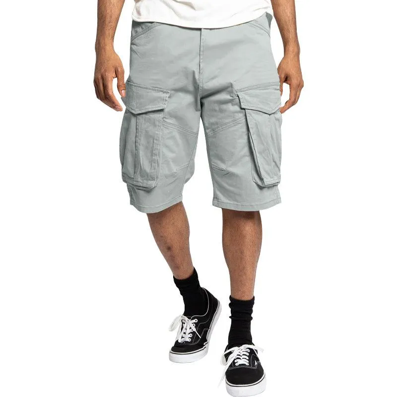 Men's Casual Multi-Pocket Cargo Shorts 44880021Y sold by Manly