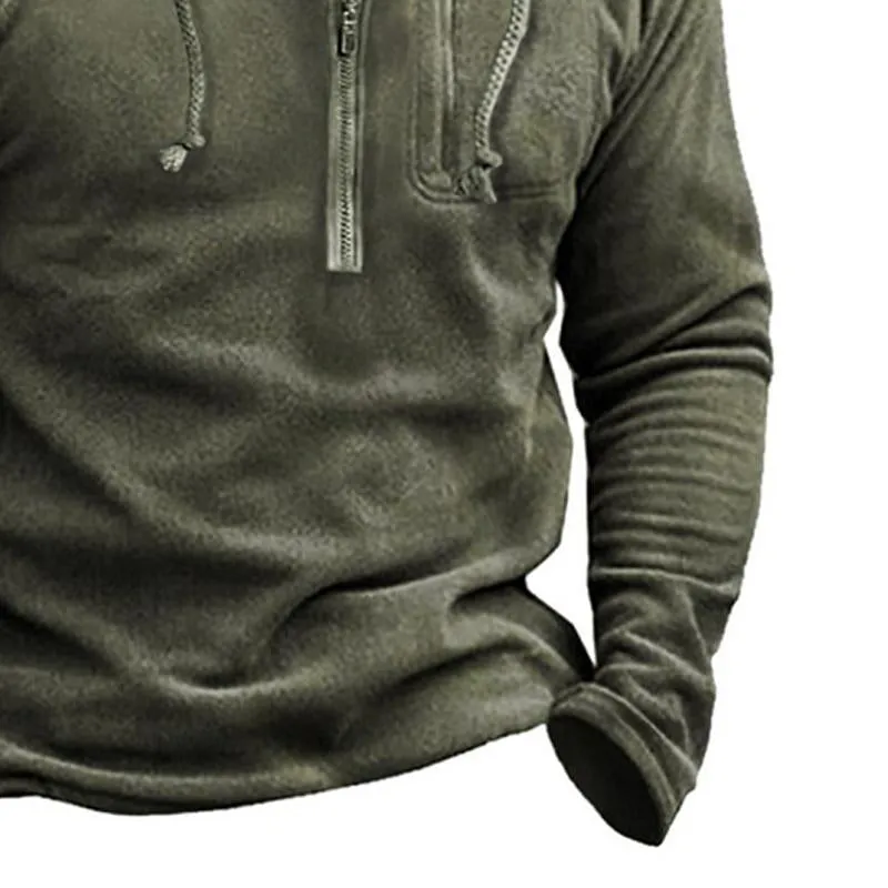 Men's Outdoor Polar Fleece Zip Hoodie 46016038X sold by Manly product image thumbnail 2