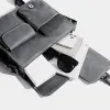 Men's Casual Matte Leather Multi-Pocket Messenger Bag 84325111Y sold by Manly