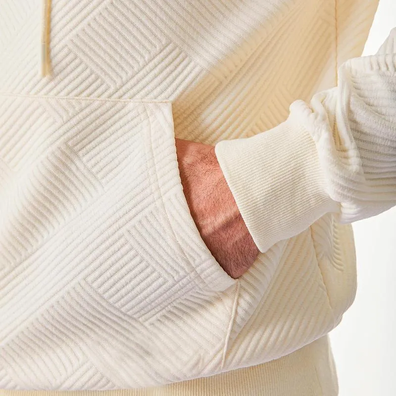 Men's Casual 3D Jacquard Loose Kangaroo Pocket Long Sleeve Hoodie 31725421M sold by Manly product image thumbnail 5