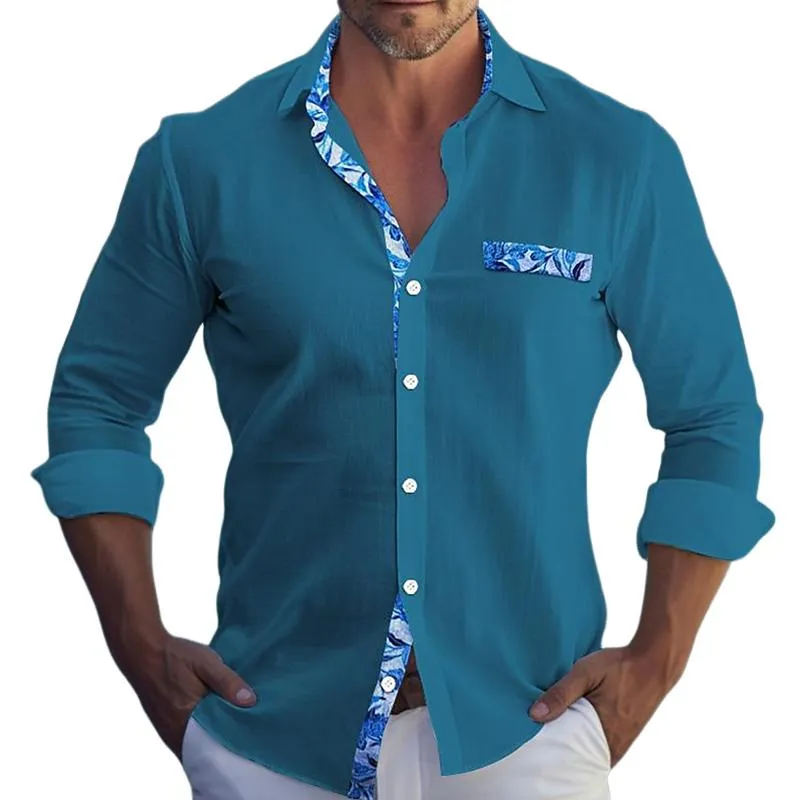 Men's Printed Button Casual Long Sleeve Shirt 52976248X sold by Manly product image thumbnail 3