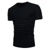Men's Ripped V-neck Short-sleeved T-shirt 80422971X sold by Manly