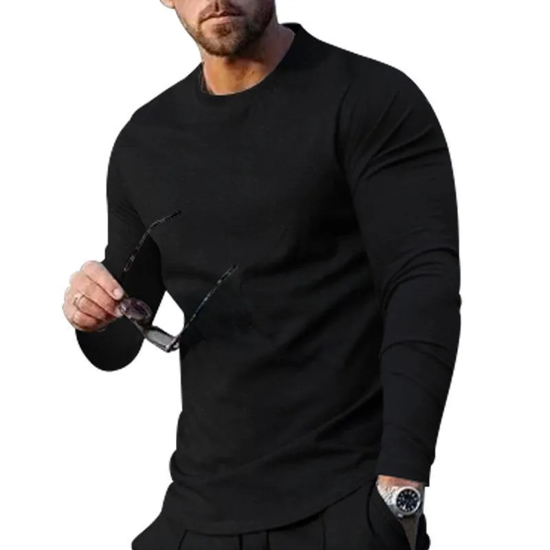 Men's Loose Fit Solid Long Sleeve T-shirt 12886243Z sold by Manly product image thumbnail 2