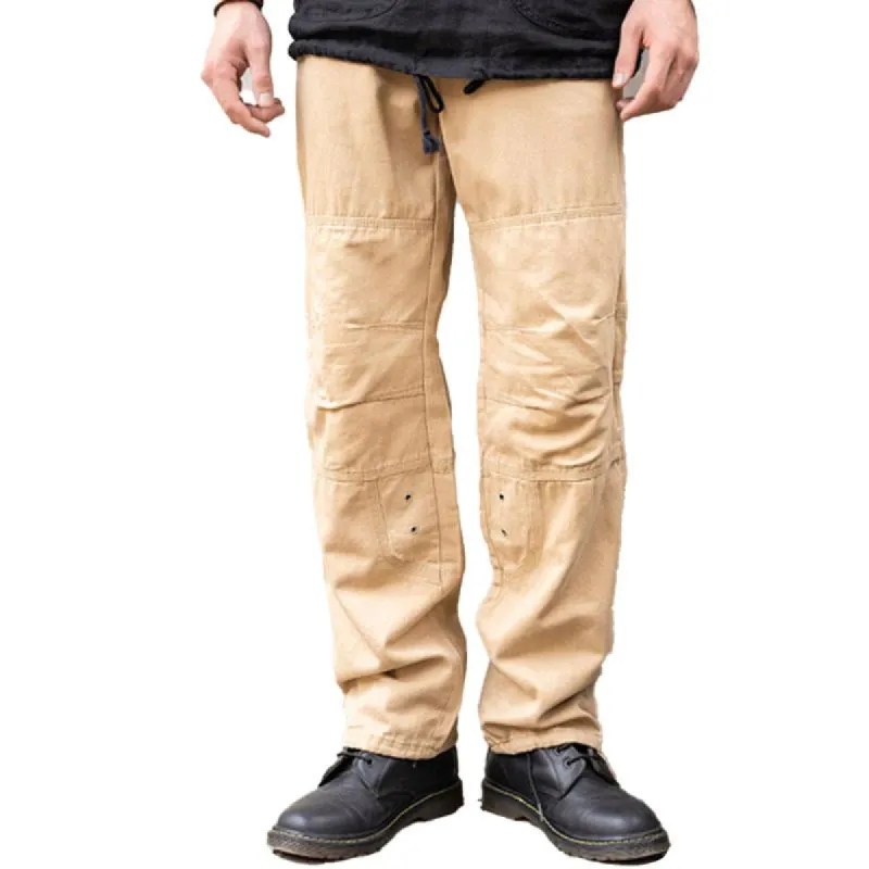 Men's Vintage Solid Color Multi-Pocket Cargo Pants 89015456Y sold by Manly