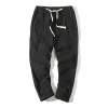 Men's Casual Cotton Linen Blended Elastic Waist Slim Fit Pants 89146512M sold by Manly