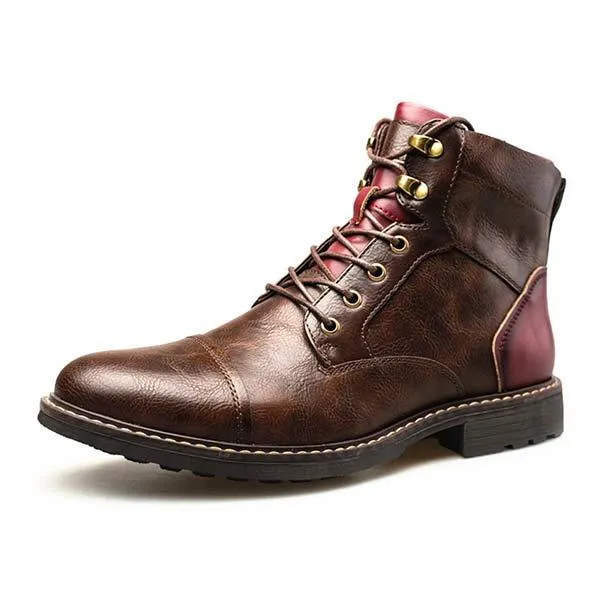 MEN'S PATCHWORK ANKLE BOOTS 27607163W sold by Manly