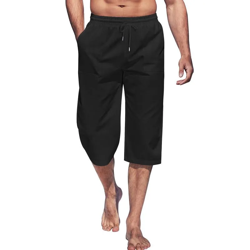 Men's Casual Solid Color Three Quarter Pants 25131170Y sold by Manly product image thumbnail 4