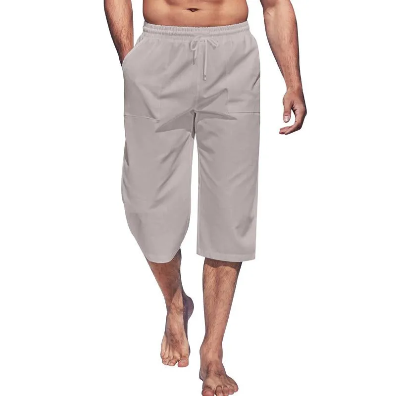 Men's Casual Solid Color Three Quarter Pants 25131170Y sold by Manly product image thumbnail 5