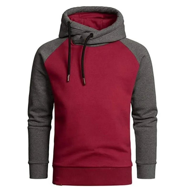 Men's Casual Color Block Loose Hoodie 04837500M sold by Manly product image thumbnail 5