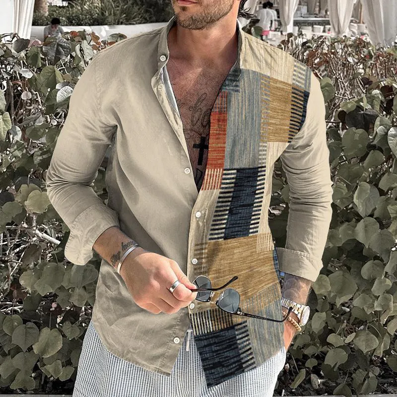 Men's Casual Ethnic Style Stand Collar Shirt 11399979TO sold by Manly product image thumbnail 2