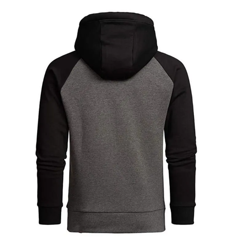 Men's Casual Color Block Loose Hoodie 04837500M sold by Manly product image thumbnail 2