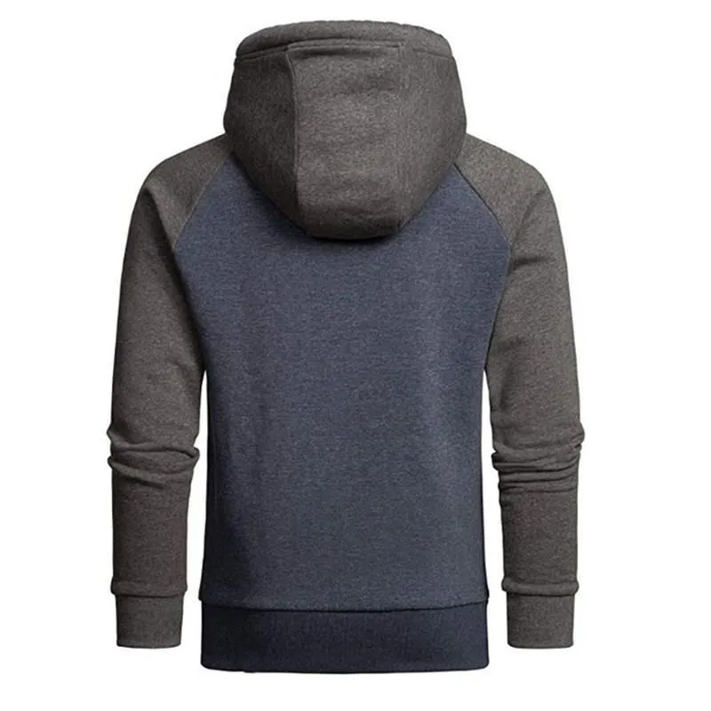 Men's Casual Color Block Loose Hoodie 04837500M sold by Manly product image thumbnail 4