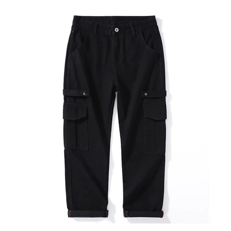 Men's Casual Denim Multi-Pocket Cargo Pants 88456982Y sold by Manly product image thumbnail 2