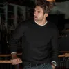 Men's Solid Color Crew Neck Knit Pullover Sweater 85798282X sold by Manly