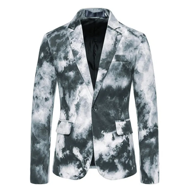 Men's Splatter Print Single Breasted Casual Blazer 03673297M sold by Manly