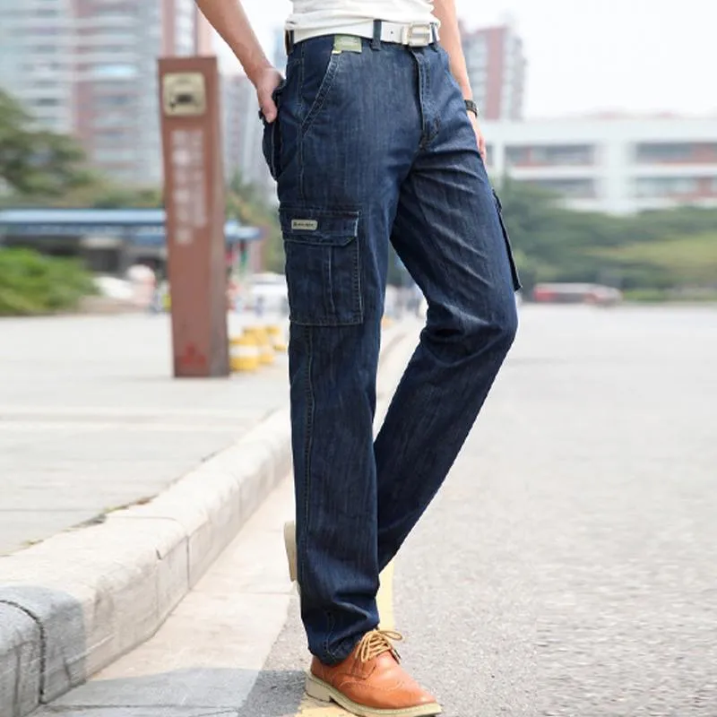Men's Vintage Multi Pocket Straight Cargo Jeans 17006323Y sold by Manly product image thumbnail 5