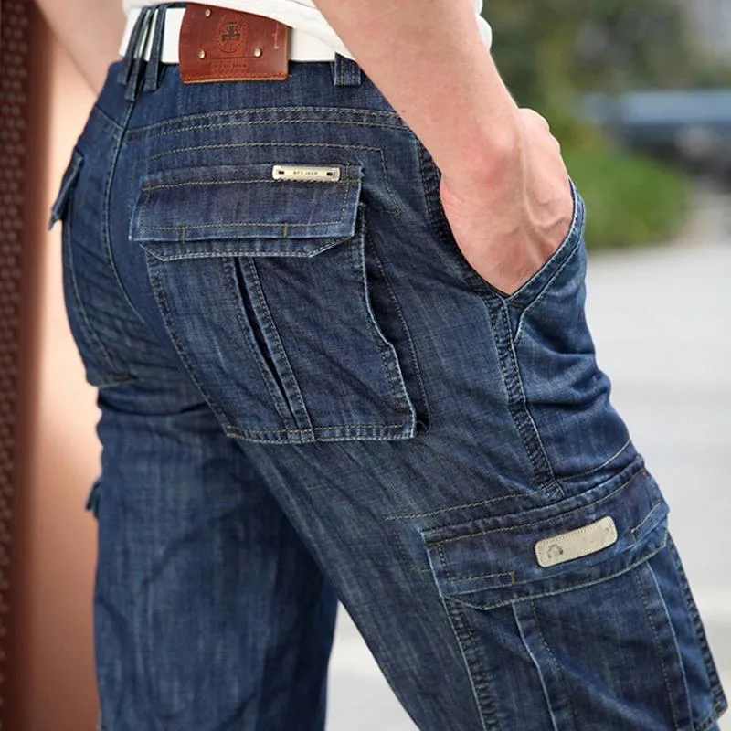 Men's Vintage Multi Pocket Straight Cargo Jeans 17006323Y sold by Manly product image thumbnail 2