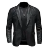 Men's Single Breasted Leather Blazer 31439174X sold by Manly