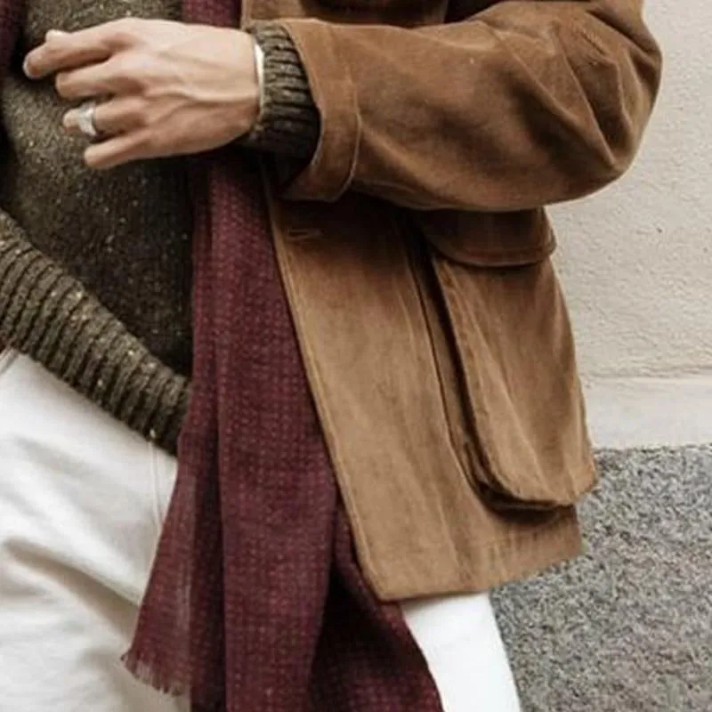 Men's Corduroy Vintage Multi-Pocket Lapel Jacket 16095339X sold by Manly product image thumbnail 2