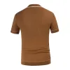 Men's Casual Lapel Short Sleeve Pullover Kntted Sweater 59669223M sold by Manly
