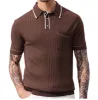 Men's Casual Lapel Short Sleeve Pullover Kntted Sweater 59669223M sold by Manly