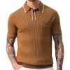 Men's Casual Lapel Short Sleeve Pullover Kntted Sweater 59669223M sold by Manly