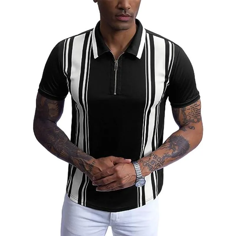 Men's Color Block Short Sleeve Polo Shirt 83265788Y sold by Manly product image thumbnail 3