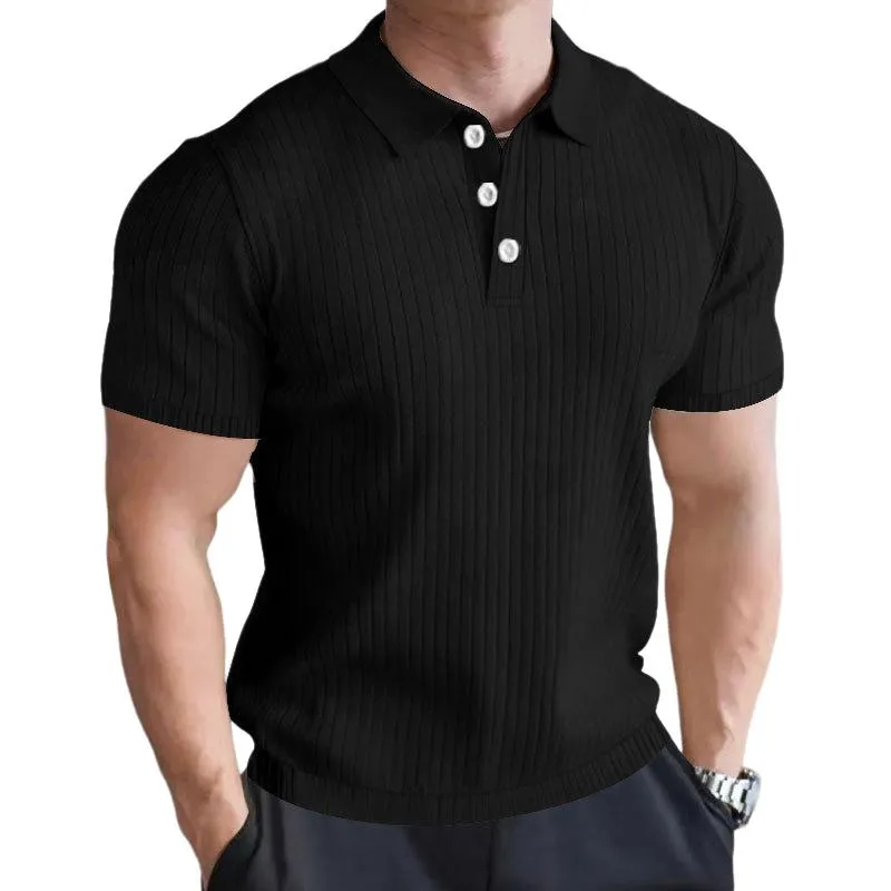 Men's Casual Short Sleeve Polo Shirt 65850584TO sold by Manly