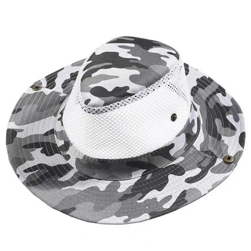 Men's Camouflage Hollow Mesh Breathable Sun Fisherman's Hat 20468125Z sold by Manly product image thumbnail 3